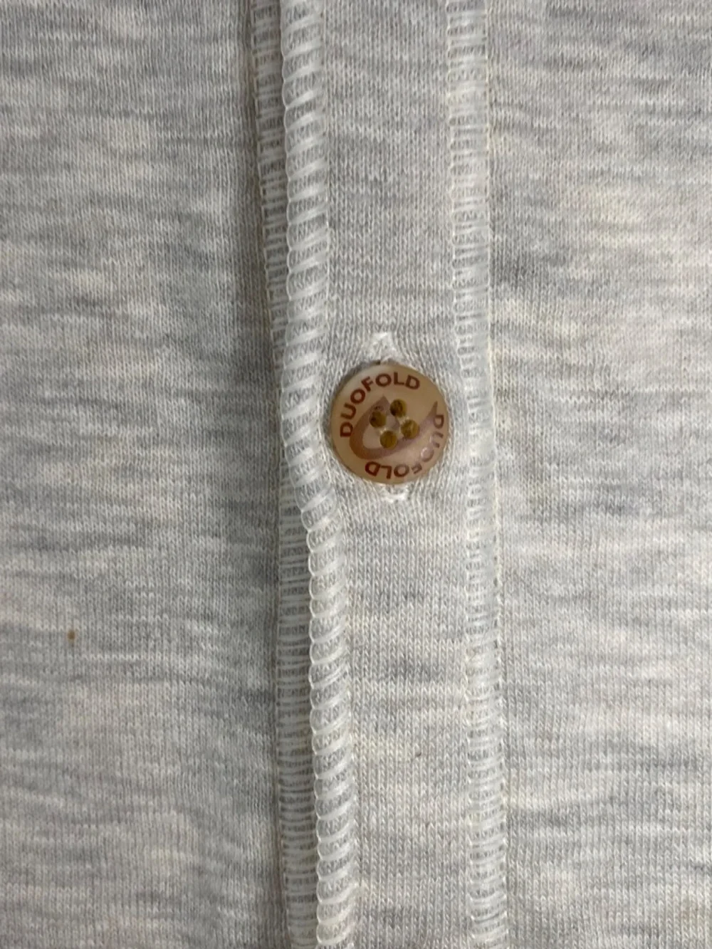 NEW! Duofold Men's 2 Layer Unionsuit Size Small • Oatmeal • Wool Cotton